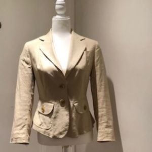 BANANA REPUBLIC, Stretch Linen Jacket, Size 4